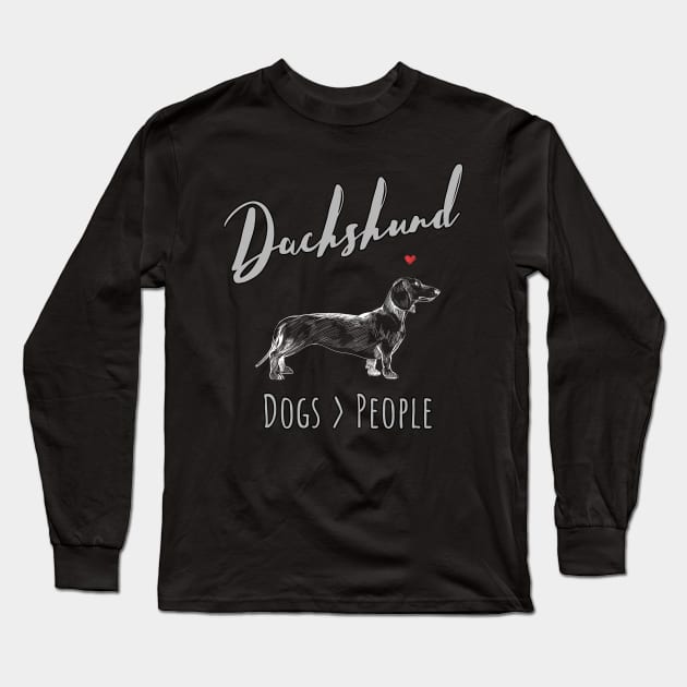 Dachshunds - Dogs > People Long Sleeve T-Shirt by JKA